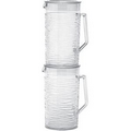 2 Liter Clear Sculptured Ice Pitcher